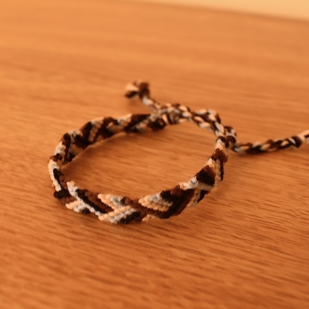 Chocolate Skies Woven Bracelet